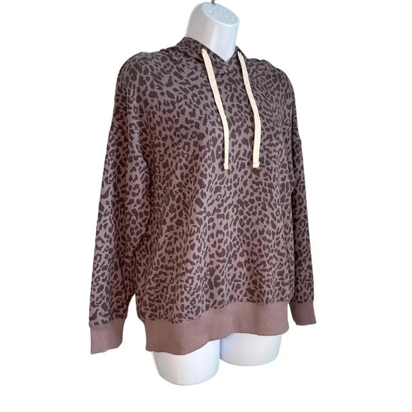 Buffalo David Bitton Animal Print Hoodie - Size S - Cozy Oversized Sweatshirt - Picture 2 of 11